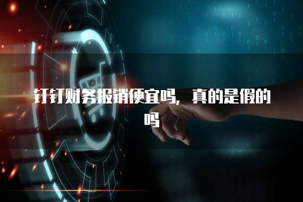 钉钉财务报销便宜吗,真的是假的吗