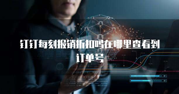 钉钉每刻报销折扣吗在哪里查看到订单号