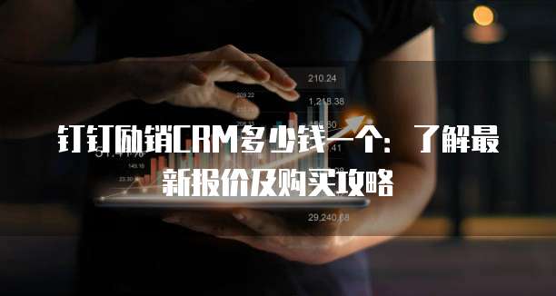 钉钉励销CRM多少钱一个：了解最新报价及购买攻略