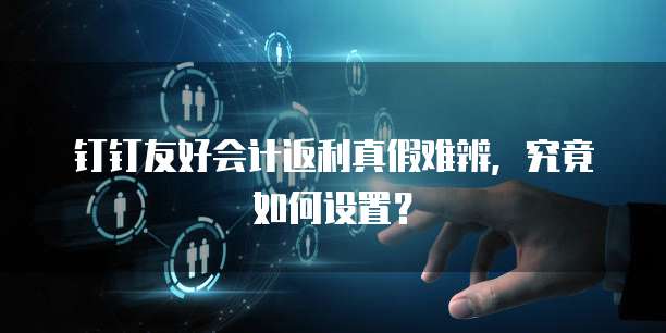 钉钉友好会计返利真假难辨,究竟如何设置?