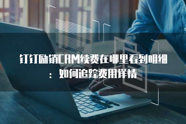 钉钉励销CRM续费在哪里看到明细:如何追踪费用详情