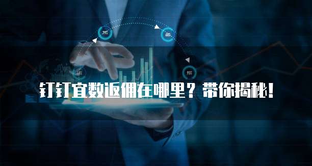 钉钉宜数返佣在哪里？带你揭秘！