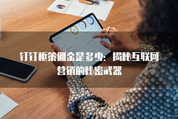 钉钉枢策佣金是多少:揭秘互联网营销的秘密武器