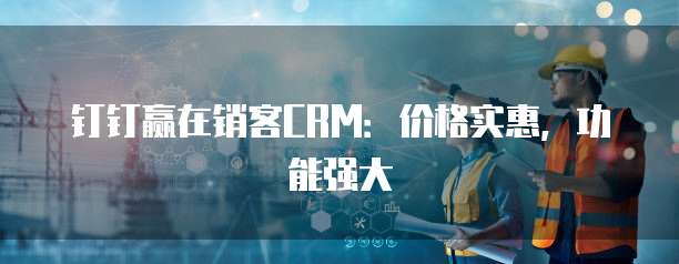 钉钉赢在销客CRM:价格实惠,功能强大