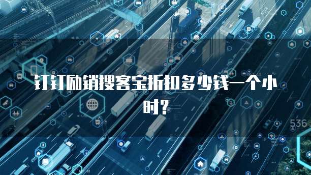 钉钉励销搜客宝折扣多少钱一个小时？