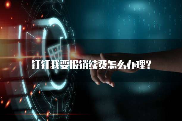 钉钉我要报销续费怎么办理？