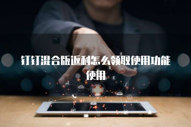 钉钉混合版返利怎么领取使用功能使用