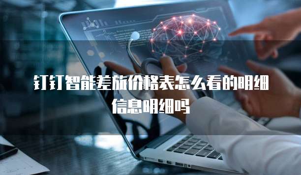 钉钉智能差旅价格表怎么看的明细信息明细吗