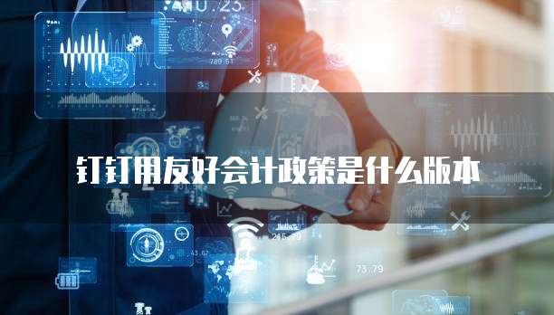 钉钉用友好会计政策是什么版本