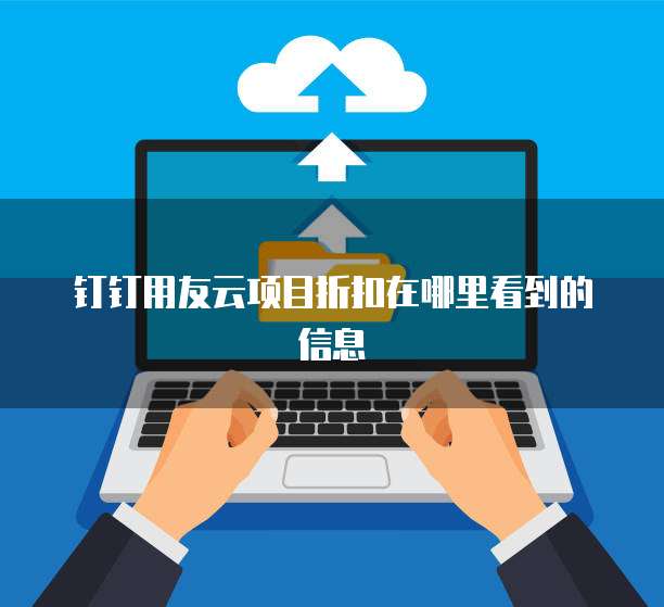 钉钉用友云项目折扣在哪里看到的信息