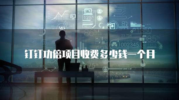钉钉功倍项目收费多少钱一个月