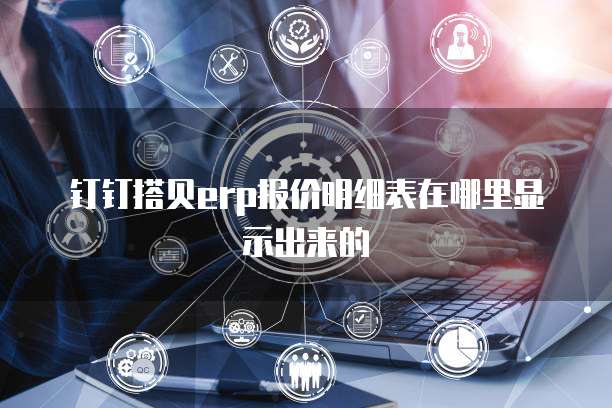钉钉搭贝ERP报价明细表在哪里显示出来的