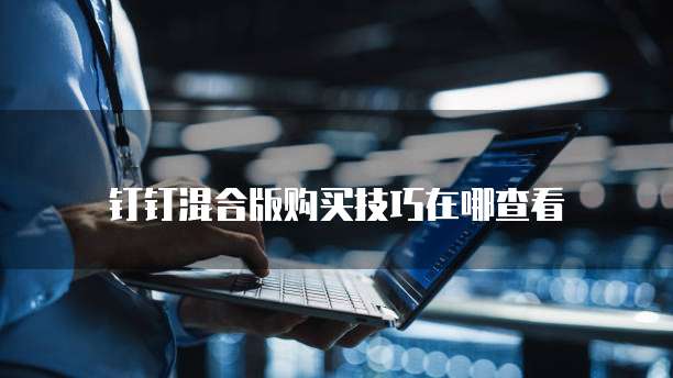钉钉混合版购买技巧在哪查看