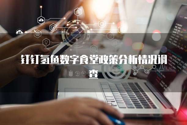 钉钉氢鱼数字食堂政策分析情况调查