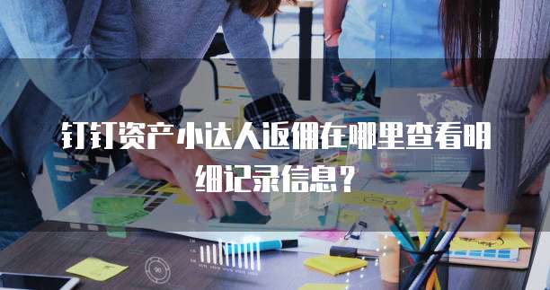 钉钉资产小达人返佣在哪里查看明细记录信息？