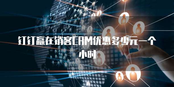 钉钉赢在销客CRM优惠多少元一个小时