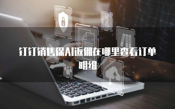 钉钉销售保AI返佣在哪里查看订单明细