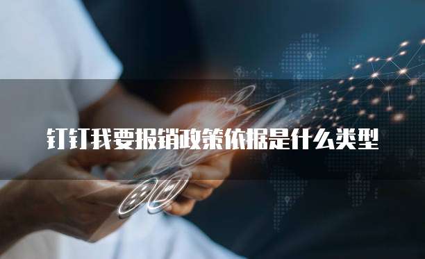 钉钉我要报销政策依据是什么类型