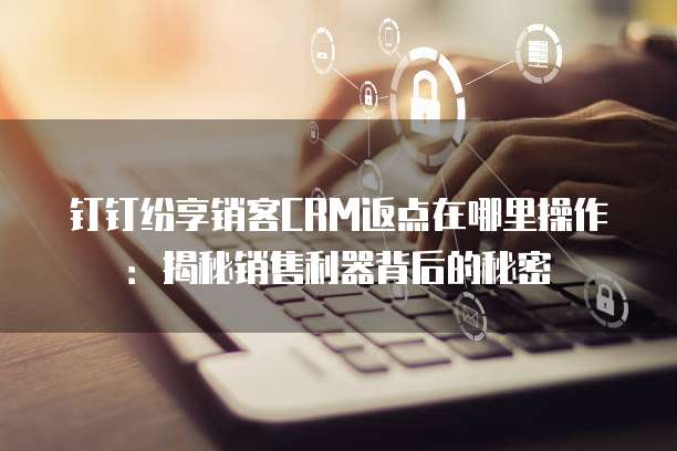 钉钉纷享销客CRM返点在哪里操作:揭秘销售利器背后的秘密