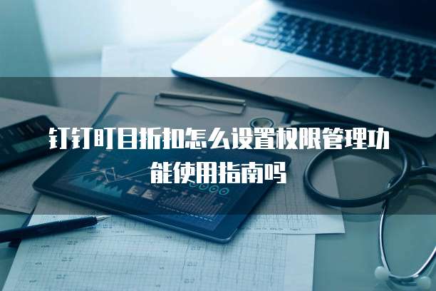 钉钉盯目折扣怎么设置权限管理功能使用指南吗