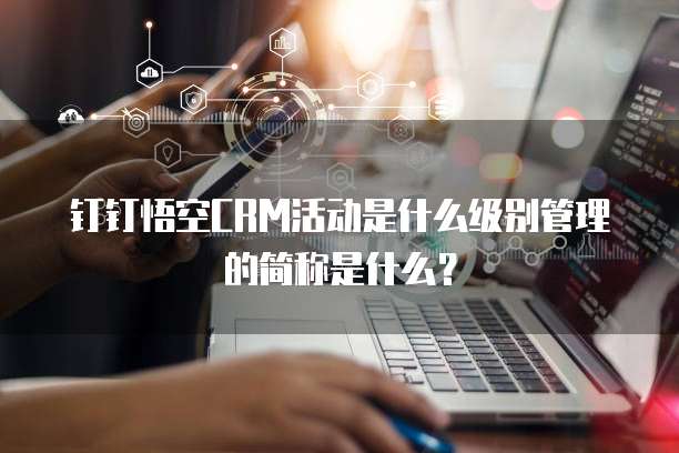 钉钉悟空CRM活动是什么级别管理的简称是什么？