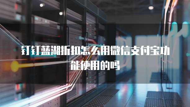 钉钉蓝湖折扣怎么用微信支付宝功能使用的吗