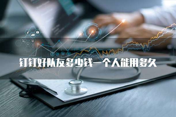 钉钉好队友多少钱一个人能用多久