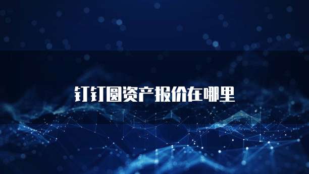 钉钉圆资产报价在哪里