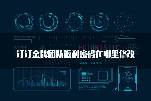 钉钉金牌团队返利密码在哪里修改