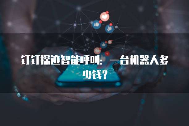 钉钉探迹智能呼叫:一台机器人多少钱?