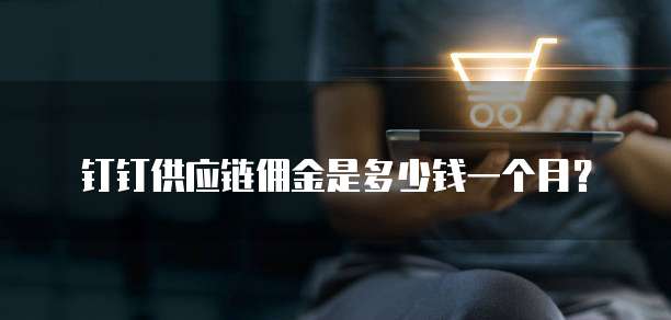 钉钉供应链佣金是多少钱一个月?