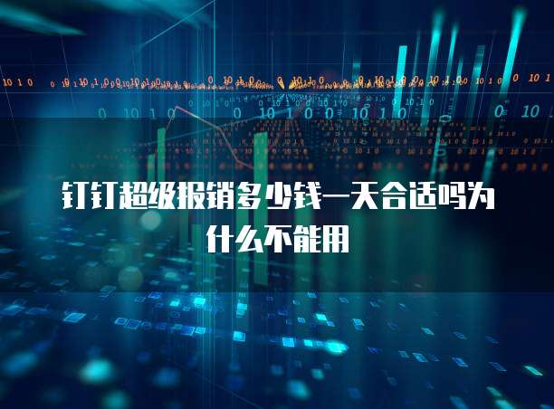 钉钉超级报销多少钱一天合适吗为什么不能用