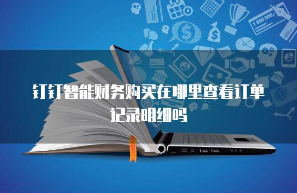 钉钉智能财务购买在哪里查看订单记录明细吗