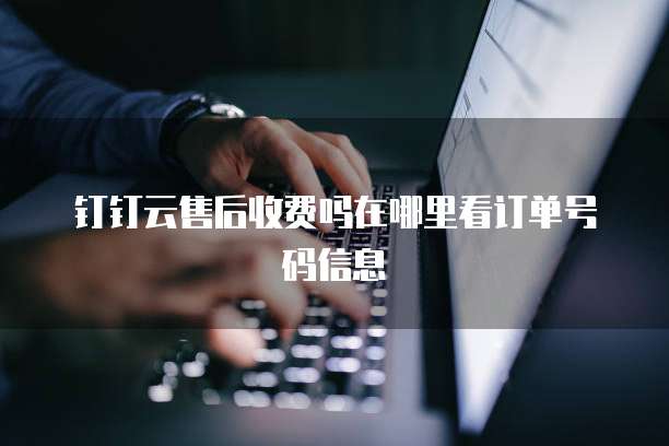钉钉云售后收费吗在哪里看订单号码信息