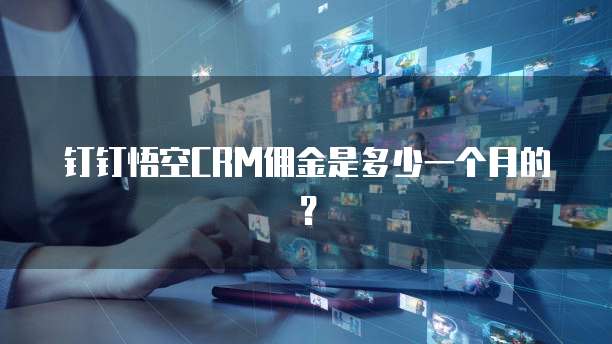 钉钉悟空CRM佣金是多少一个月的？