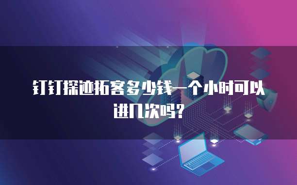 钉钉探迹拓客多少钱一个小时可以进几次吗？