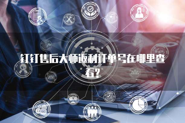 钉钉售后大师返利订单号在哪里查看?