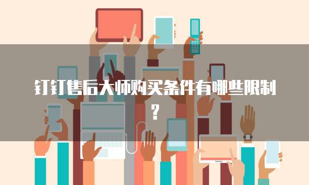 钉钉售后大师购买条件有哪些限制?