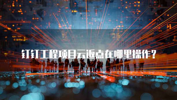 钉钉工程项目云返点在哪里操作？