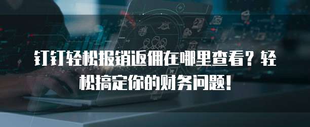 钉钉轻松报销返佣在哪里查看?轻松搞定你的财务问题!