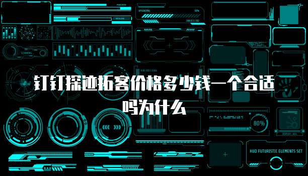 钉钉探迹拓客价格多少钱一个合适吗为什么