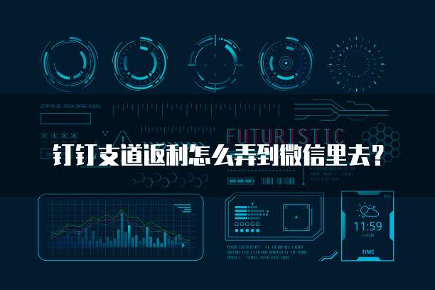 钉钉支道返利怎么弄到微信里去？
