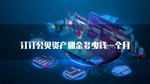 钉钉公贝资产佣金多少钱一个月