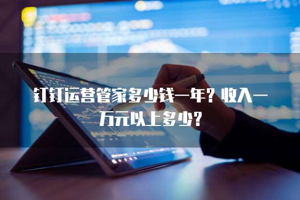 钉钉运营管家多少钱一年?收入一万元以上多少?
