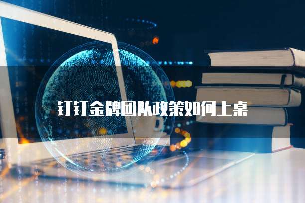 钉钉金牌团队政策如何上桌