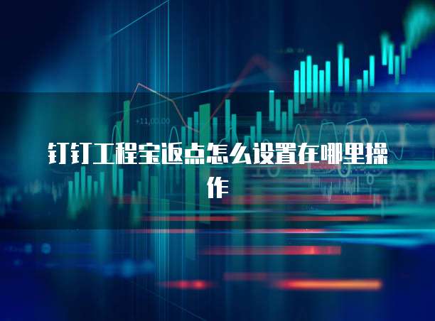 钉钉工程宝返点怎么设置在哪里操作