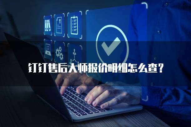 钉钉售后大师报价明细怎么查？