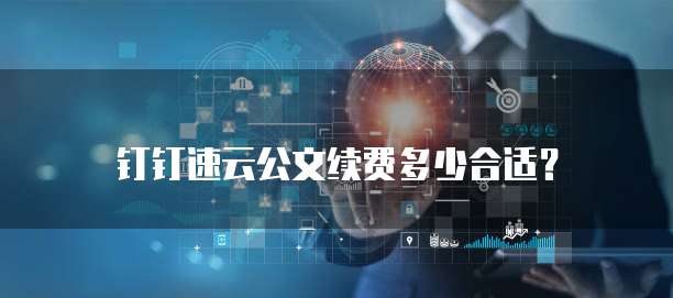 钉钉速云公文续费多少合适？