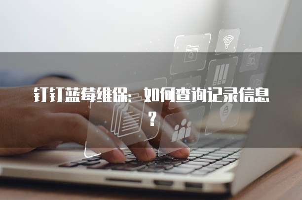 钉钉蓝莓维保：如何查询记录信息？
