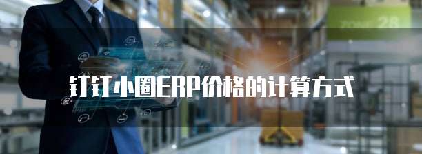 钉钉小圈ERP价格的计算方式